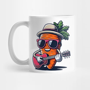 Carrot Playing Guitar Mug